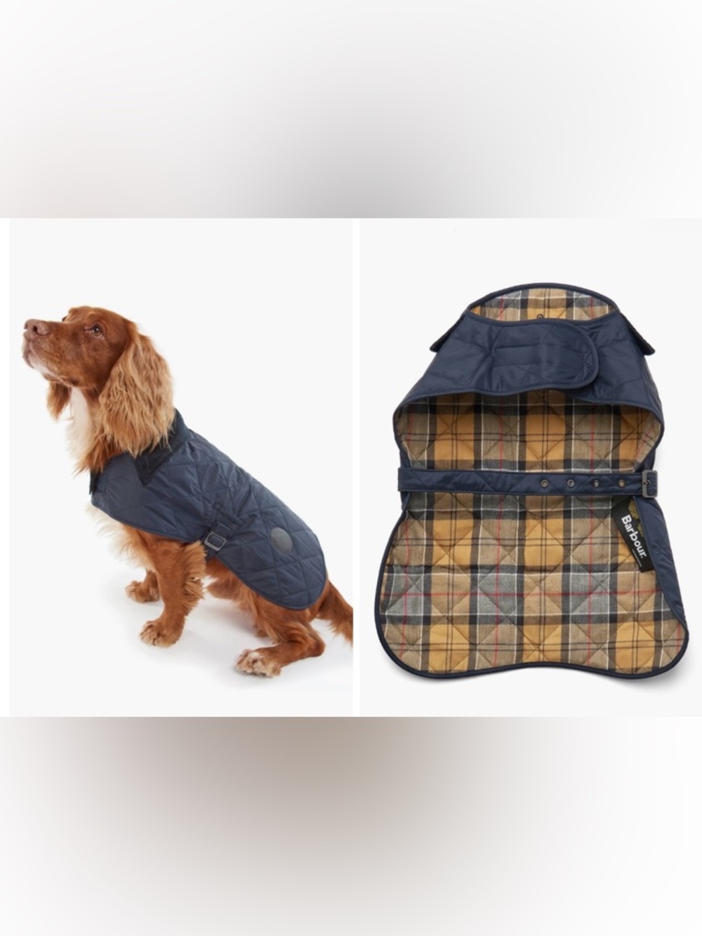 2 Barbour Quilted Dog Jackets - Picture 2 of 9